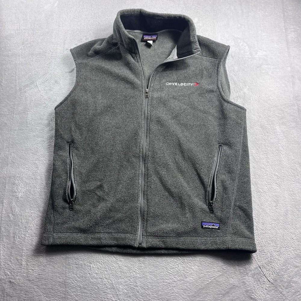 Patagonia Synchilla Vest Men Large Nickel Grey 25185 NKL Full Zip Hiking Outdoor - Picture 4 of 9